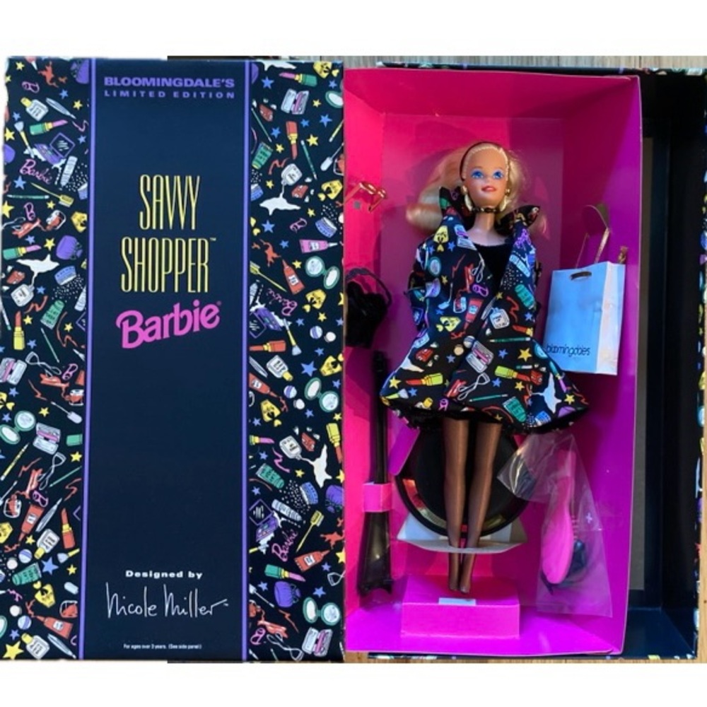 NWT Barbie Savvy Shopper Bloomingdales Ltd Ed Designed by Nicole Miller
